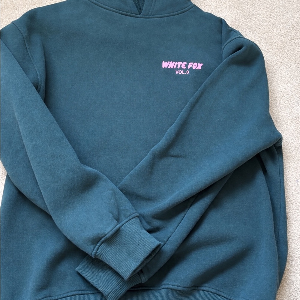 White Fox Boutique Dark Teal Crew Neck Sweater
